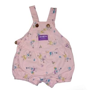 Vintage Oshkosh B'Gosh Vestbak Girl Ice Cream Bubble Overalls Baby Size 3/6M
